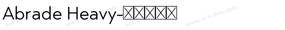 Abrade Heavy字体转换